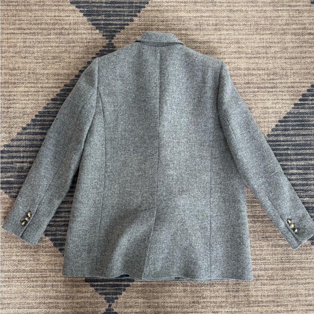 Sezane Charcoal Double-Breasted Blazer - Picture 2 of 8